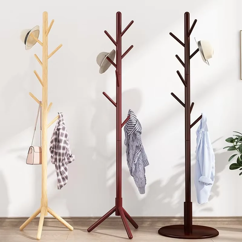 Adjustable Height Pine Coat Rack CR-W05